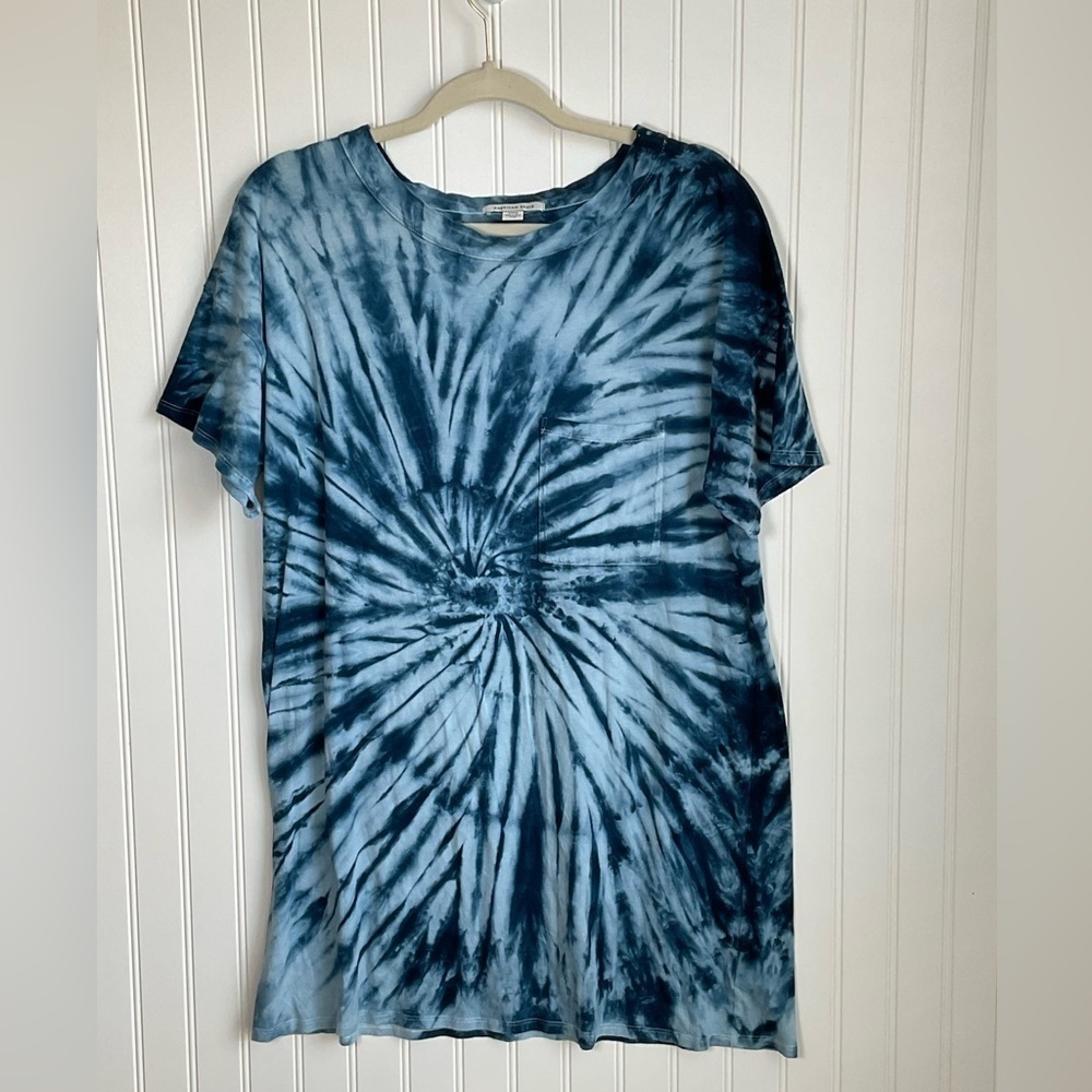 AMERICAN Eagle Tie dye tee shirt mini dress /tunic.